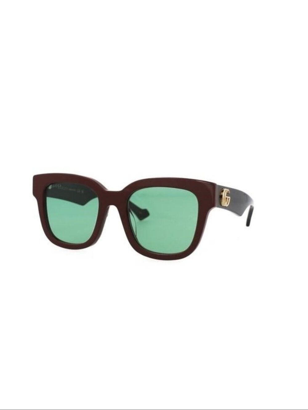 New Gucci Womens Square/Rectangle Brown Black Green Fashion Designer Sunglasses